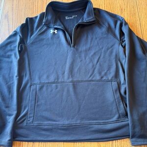 Under Armour Men's Armour Black Fleece 1/4 Zip Pullover